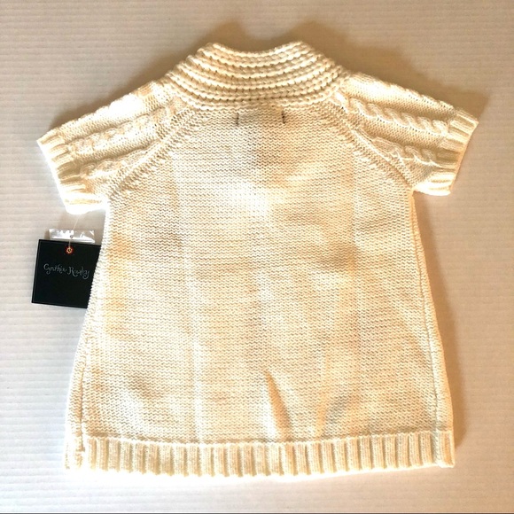 ✨HP✨NWT Cynthia Rowley girl’s sweater, 18 months, white, adorable! - Picture 2 of 12